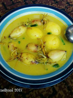 Foto resep Gulai cumi isi tahu 🐙
