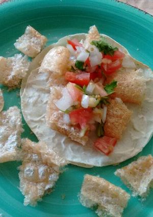 Una foto de Tacos placeros de chicharrón. ॐ