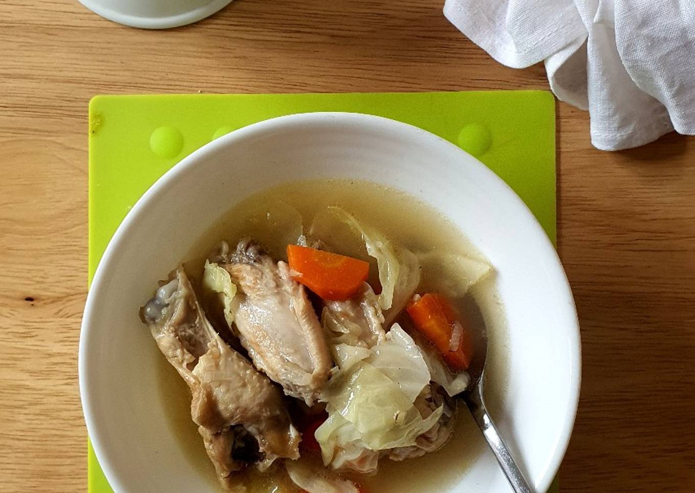 Cara Gampang Menyiapkan Sop ayam bumbu ditumis Anti Gagal