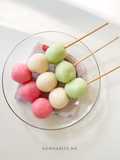 Hanami dango | 113 kalori / tusuk | cemilan diet