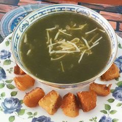 A picture of Palak soup.