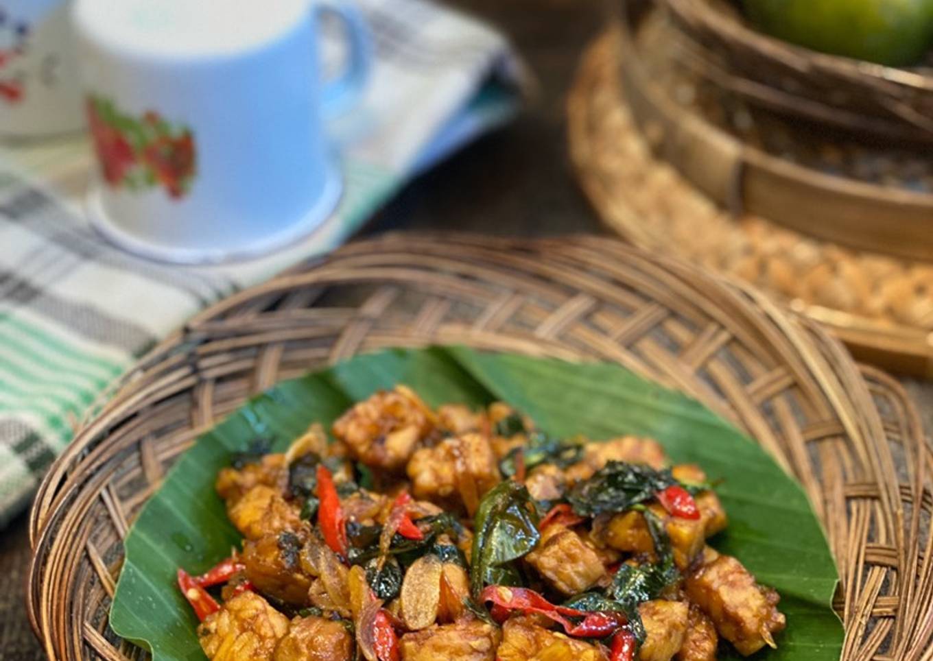Orek Tempe Daun Mlinjo ala Tiger Kitchen