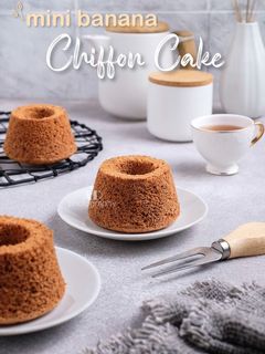 Foto resep Mini Banana Chiffon Cake
