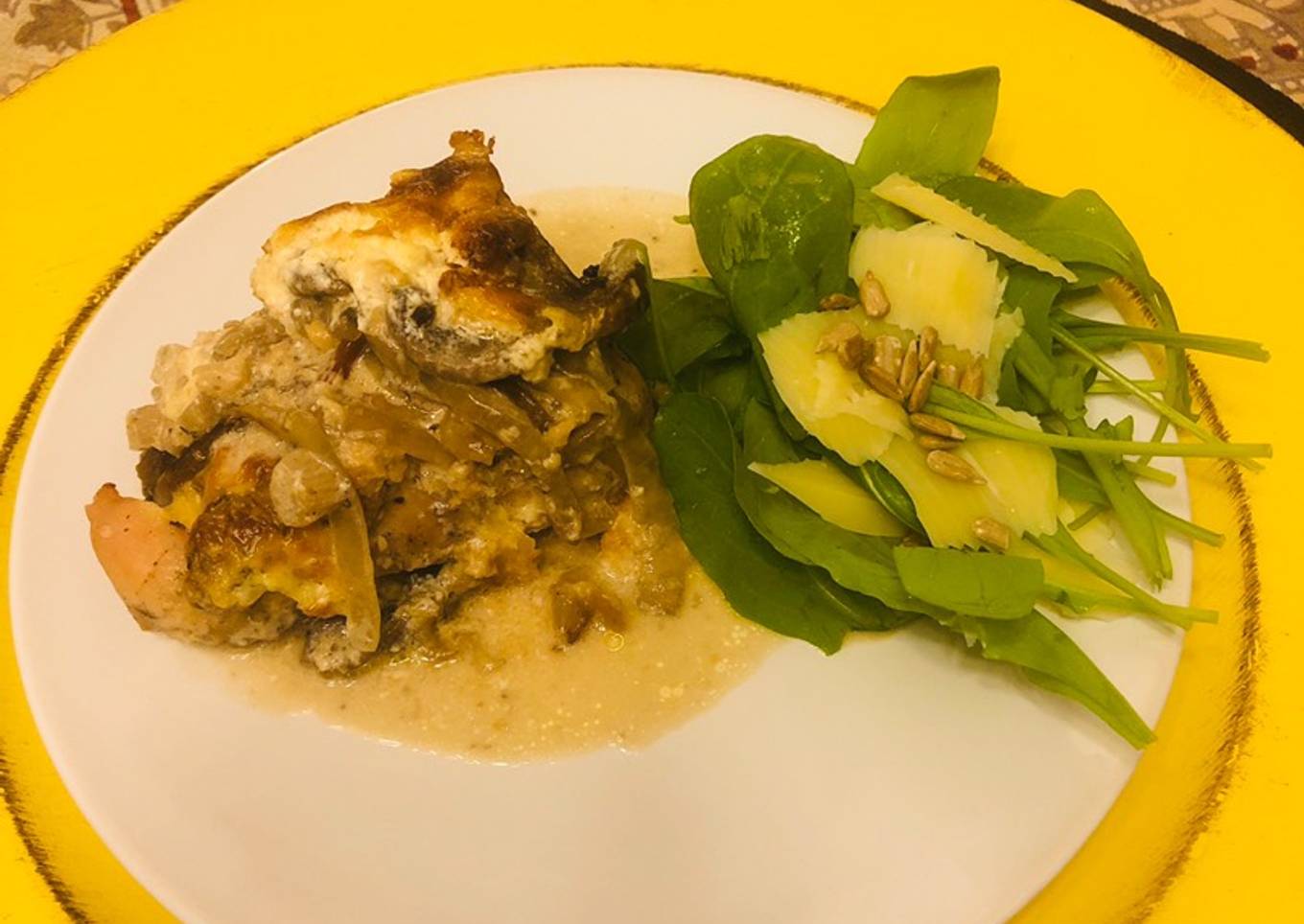 Keto - Pollo al champiñón