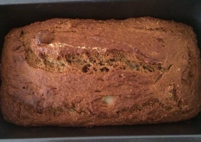 Banana pear oats loaf