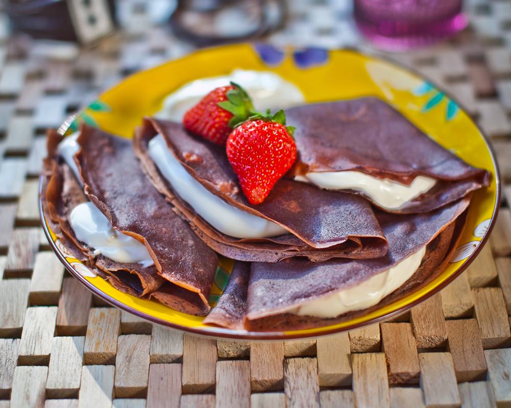 Csokis palacsinta recept recept fotó