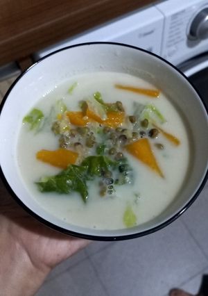 Foto resep Sawi putih kuah Santan Khas Bugis