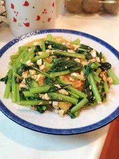Foto resep Sawi Tumis Telur Asin tanpa Bumbu