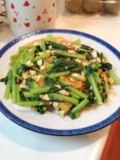 Foto resep Sawi Tumis Telur Asin tanpa Bumbu