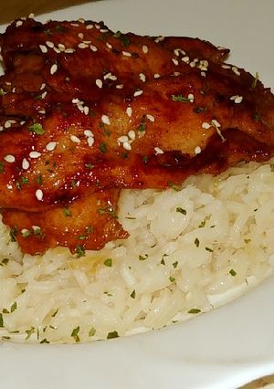 Mézes-szójaszószos csirkemell ✌ recept fotója