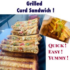 A picture of Grilled Curd Sandwich.