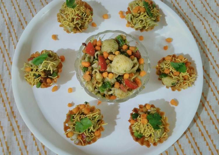 Steps to Prepare Homemade Pasta chaat basket