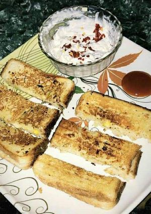 A picture of Corn sandwich.