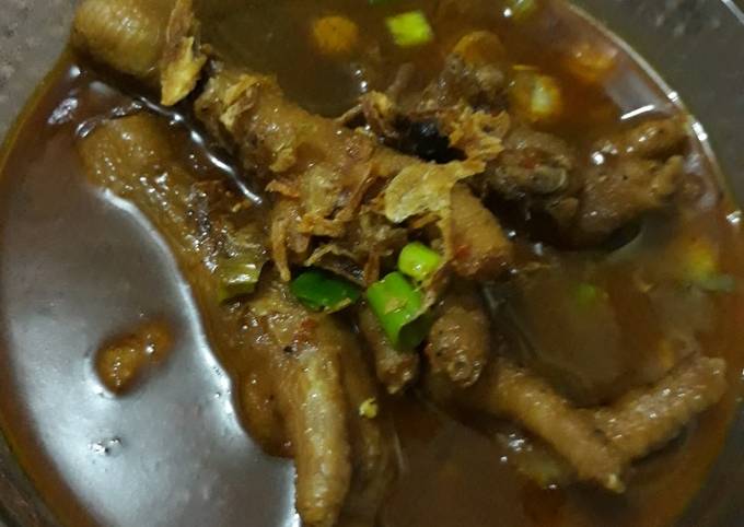 Resep Ceker Bumbu Rawon Anti Gagal