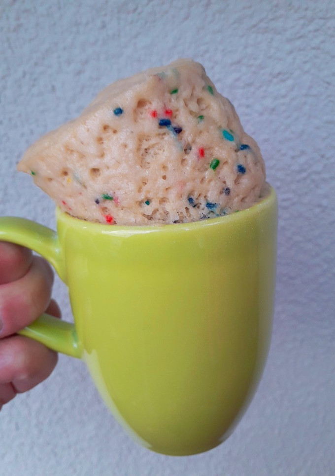 Una foto de Mug cake de vainilla