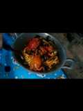 Kepiting kerang hijau saus Padang,makan besar