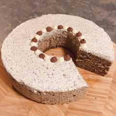 A picture of Black Sesame Chiffon Cake.