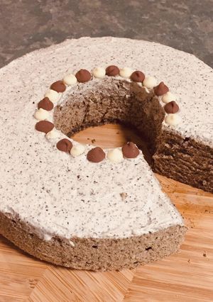 Foto resep Black Sesame Chiffon Cake