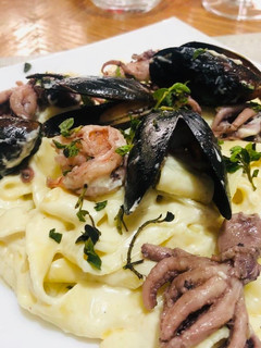 Una foto de Pasta De Mariscos di 4 Quesos al estilo Sonorense