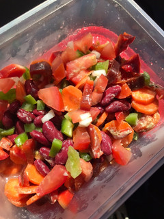 Una foto de Ensalada de alubias