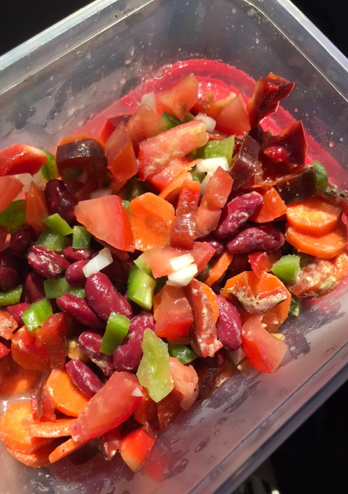Una foto de Ensalada de alubias