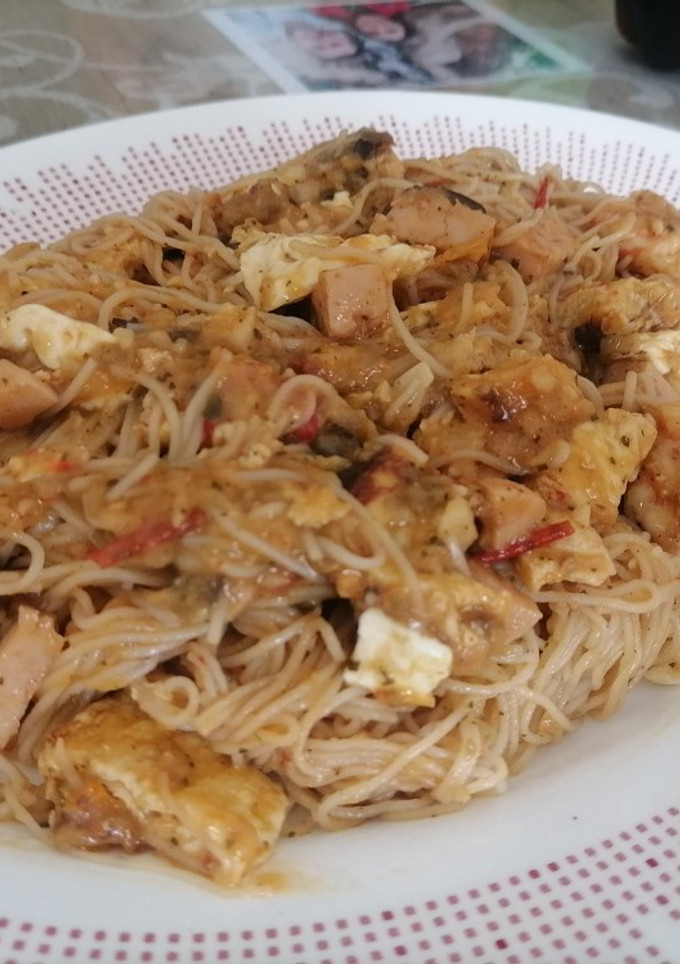 Una foto de Fideos orientales de arroz en Thermomix