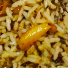 A picture of Peeled Ridge gourd fried Rice.