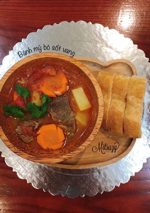 Hình của món Bò sốt vang cho bé.