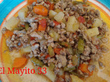 Picadillo de res y puerco