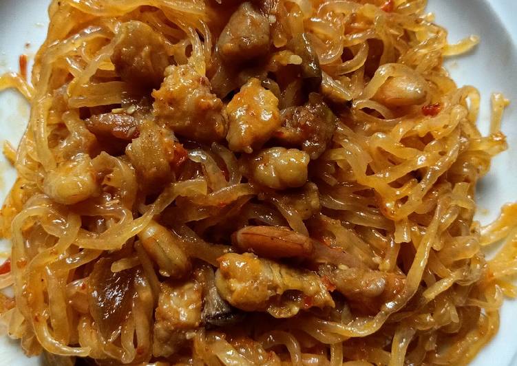 Mie Shirataki udang mentai