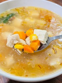 Foto resep Sup ayam tahu sehat