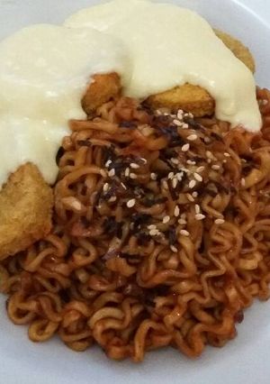 Foto resep Samyang Chiken Salted Egg