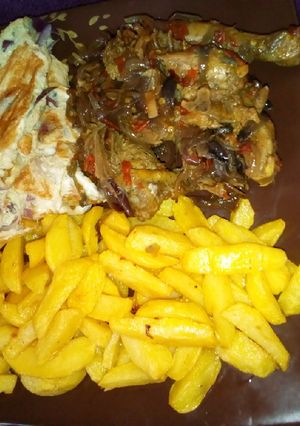A picture of Soyayyan dankali da kwai.