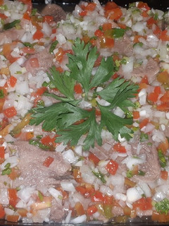 Una foto de Lengua a la vinagreta