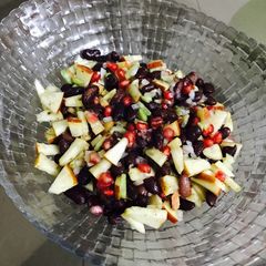 Red beans mixed fruit salad A picture of Red beans mixed fruit salad.