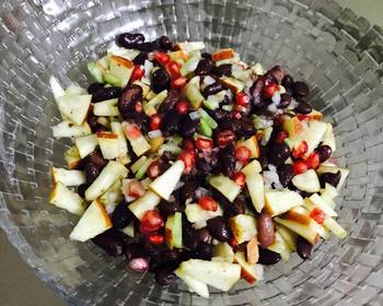 Ready to Serve Red beans mixed fruit salad Delicious Simple