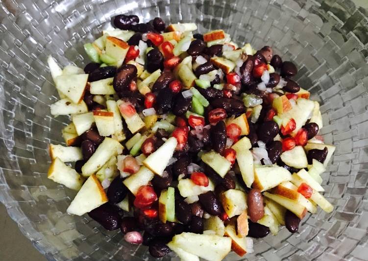 Steps to Make Quick Red beans mixed fruit salad