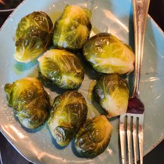 A picture of Steamed Brussel Sprouts.