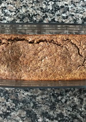 Una foto de Budín de harina de lino y banana (apto para celíacos)