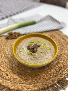 Una foto de Crema de champiñones