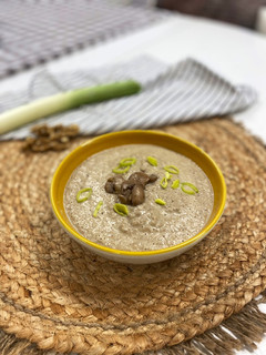 Una foto de Crema de champiñones