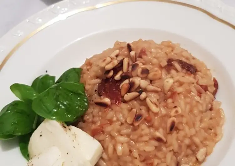 Resep Terbaik Nasi risotto dengan keju mozzarella Sedap