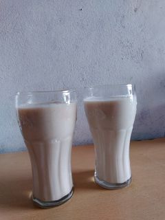 Una foto de Licuado de banana y peras maduritas