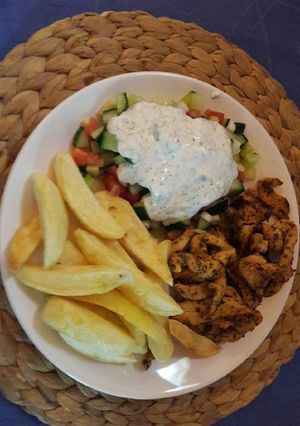 Gyros tál recept fotója