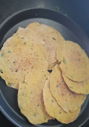A picture of Methi khakhra.