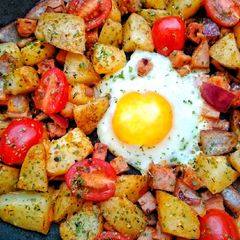 A picture of Ham & Potato Hash.