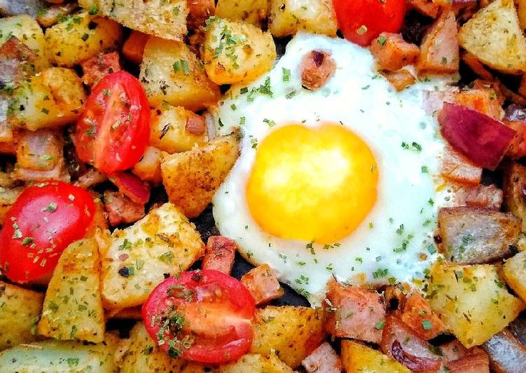 Steps to Make Favorite Ham & Potato Hash