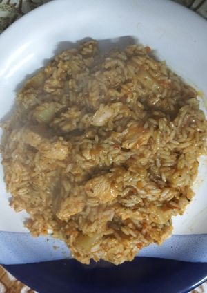 Una foto de Arroz con pollo