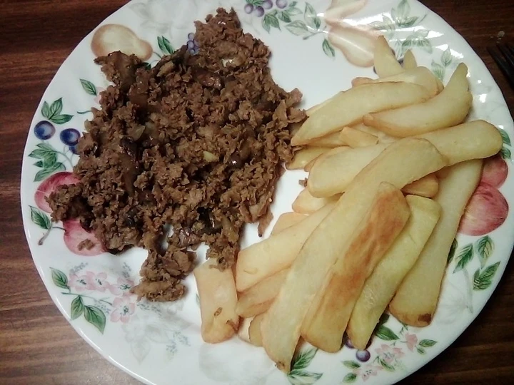 Easy Way Prepare Cheese steak and fries the Awesome  Appealing