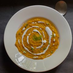 A picture of Roasted Pumpkin Soup for Winter.